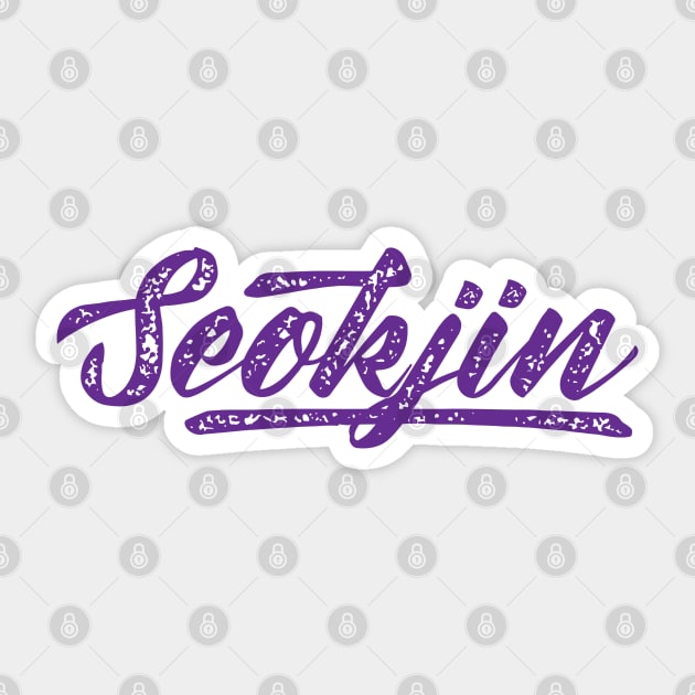 BTS Jin name typography Sticker by Oricca